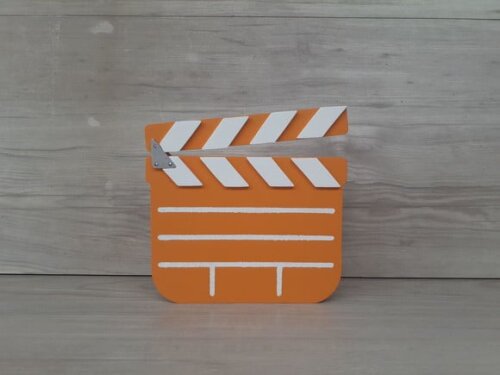 Claquete decorativa de mesa - MDF