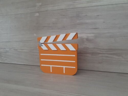 Claquete decorativa de mesa - MDF