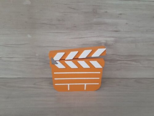Claquete decorativa de mesa - MDF