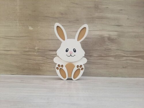 Coelhinho de Mesa em mdf - Decoração Infantil - 15 cm