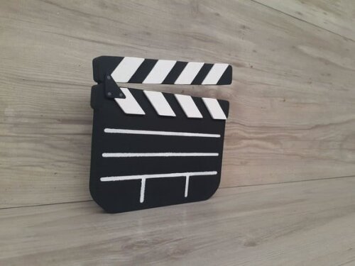 Claquete decorativa de mesa - MDF
