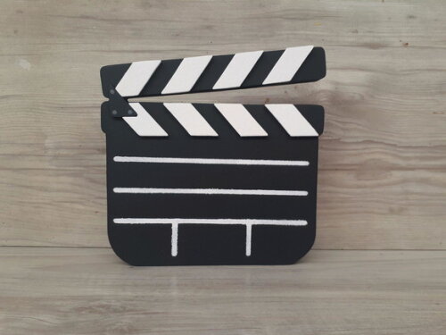 Claquete decorativa de mesa - MDF