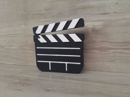 Claquete decorativa de mesa - MDF