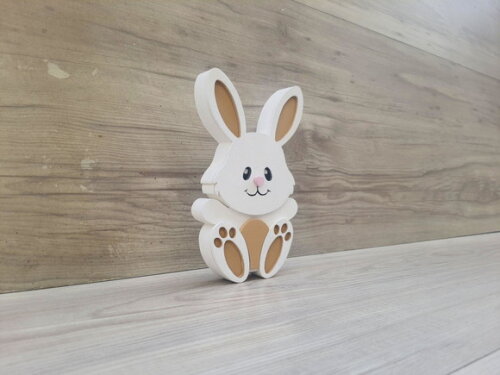 Coelhinho de Mesa em mdf - Decoração Infantil - 15 cm