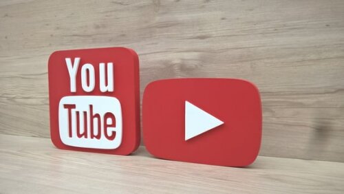 Combo Mídias Sociais - Simbolo Youtube e Youtube Play