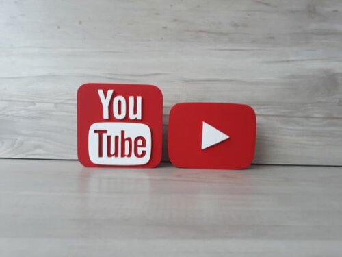 Combo Mídias Sociais - Simbolo Youtube e Youtube Play -12 cm