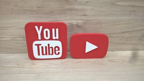 Combo Mídias Sociais - Simbolo Youtube e Youtube Play