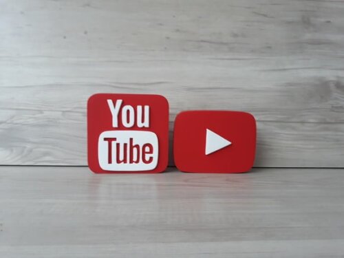 Combo Mídias Sociais - Simbolo Youtube e Youtube Play -12 cm