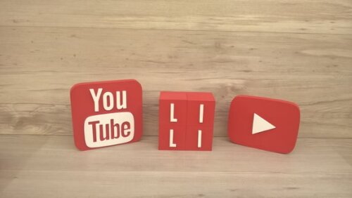 Combo Youtube - Nome em Cubos 4 Letras + Símbolos