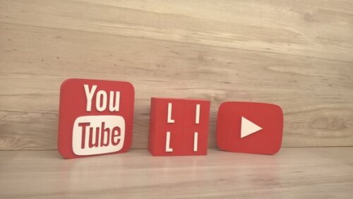 Combo Youtube - Nome em Cubos 4 Letras + Símbolos