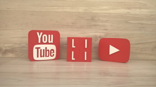Combo Youtube - Nome em Cubos 4 Letras + Símbolos