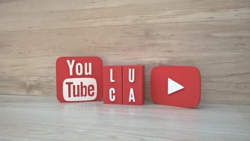 Combo Youtube - Nome em Cubos 4 Letras + Símbolos