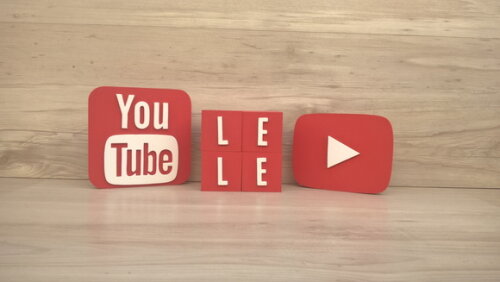 Combo Youtube - Nome em Cubos 4 Letras + Símbolos