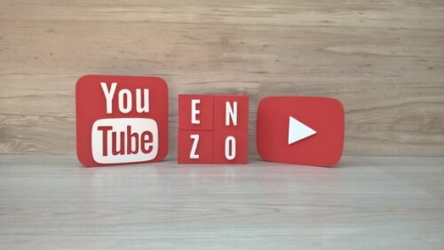 Combo Youtube - Nome em Cubos 4 Letras + Símbolos