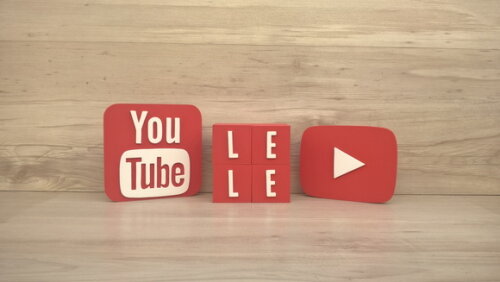 Combo Youtube - Nome em Cubos 4 Letras + Símbolos