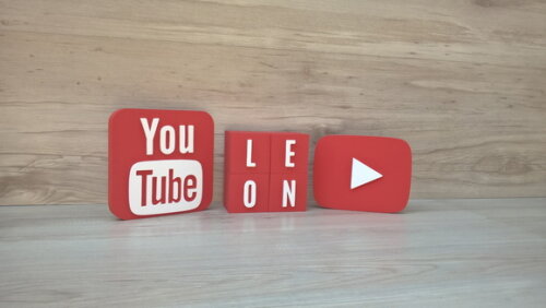 Combo Youtube - Nome em Cubos 4 Letras + Símbolos