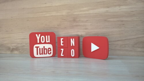 Combo Youtube - Nome em Cubos 4 Letras + Símbolos