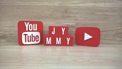 Combo Youtube - Nome em Cubos 5 Letras + Símbolos