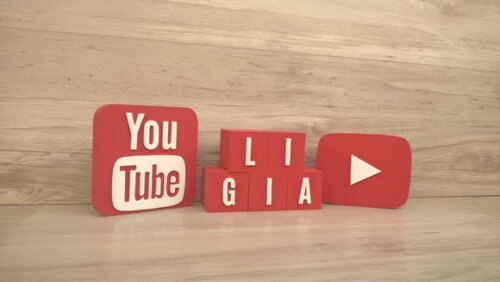 Combo Youtube - Nome em Cubos 5 Letras + Símbolos