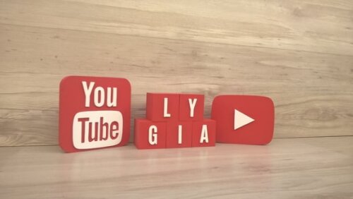 Combo Youtube - Nome em Cubos 5 Letras + Símbolos