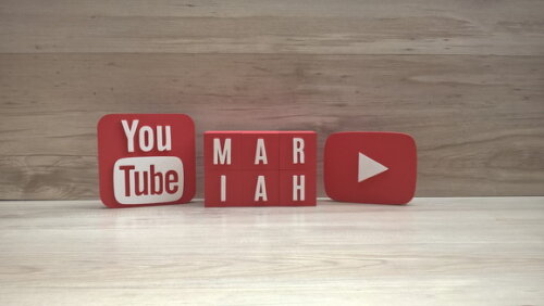 Combo Youtube - Nome em Cubos 6 Letras + Símbolos