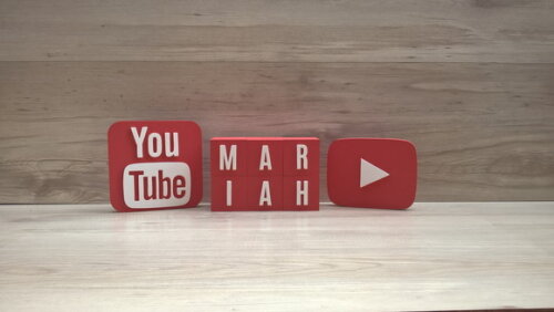 Combo Youtube - Nome em Cubos 6 Letras + Símbolos