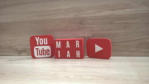 Combo Youtube - Nome em Cubos 6 Letras + Símbolos