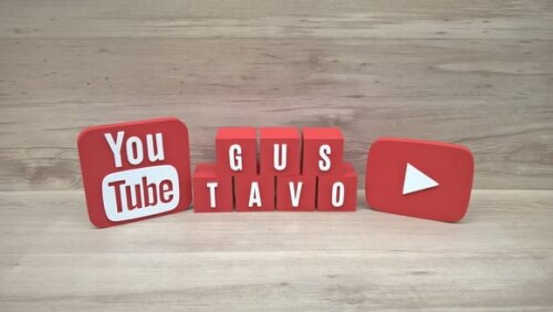 Combo Youtube - Nome em Cubos 7 Letras + Símbolos