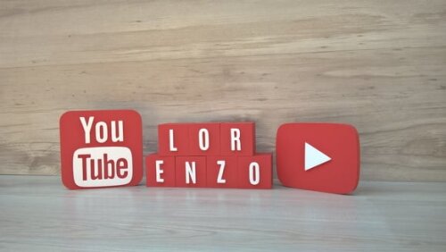 Combo Youtube - Nome em Cubos 7 Letras + Símbolos