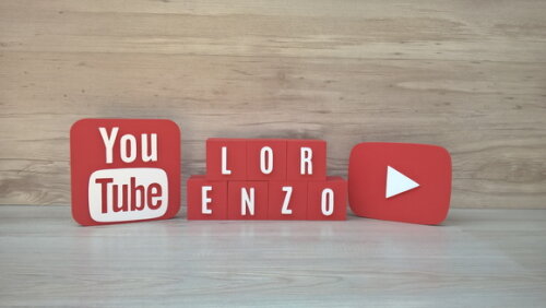 Combo Youtube - Nome em Cubos 7 Letras + Símbolos
