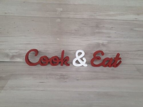 Cook & Eat - Palavras de Mesa em mdf