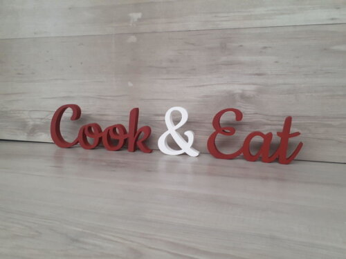 Cook & Eat - Palavras de Mesa em mdf