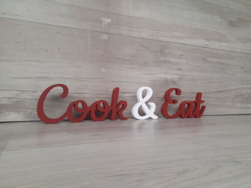 Cook & Eat - Palavras de Mesa em mdf