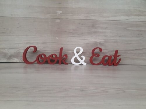 Cook & Eat - Palavras de Mesa em mdf