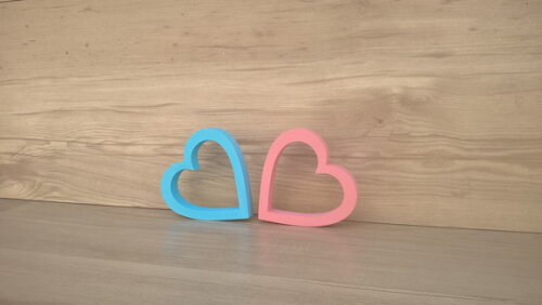 Corações Chá de Revelação Boy Girl 10 cm