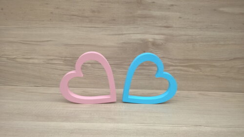 Corações Chá de Revelação Boy Girl 10 cm