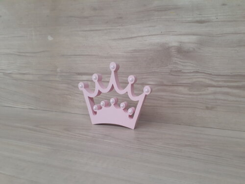 Coroa Em Mdf Com Aplicação De Strass Ou Pérola - 10 Cm