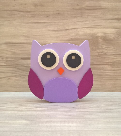 Coruja de mesa em MDF - Decoração Infantil - 15 cm