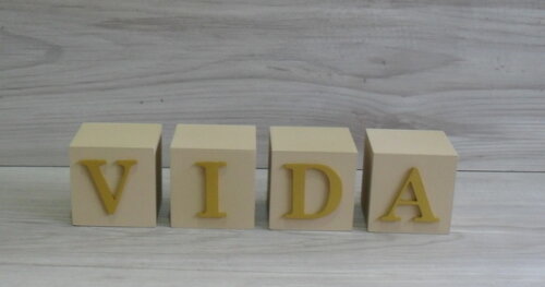 Cubos Decorativos VIDA - 6 x6 x 6 cm