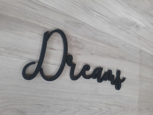 Dreams - Linha SM - palavra de parede em mdf
