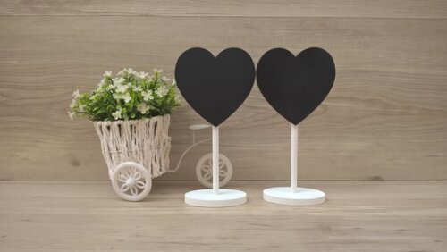 Duo Lousa de Mesa Coração