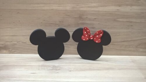 Duo Lousa de mesa Mickey e Minnie