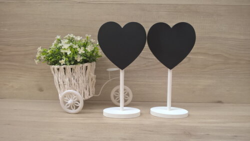 Duo Lousa de Mesa Coração