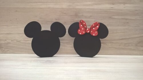 Duo Lousa de mesa Mickey e Minnie