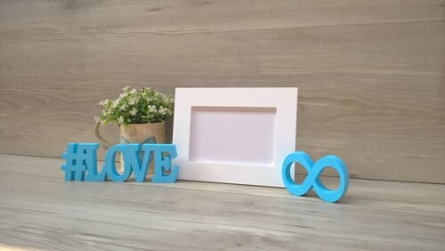 Duo Porta retrato + #LOVE infinito