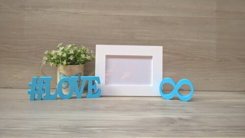Duo Porta retrato + #LOVE infinito
