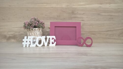 Duo Porta retrato + #LOVE infinito