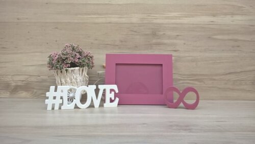 Duo Porta retrato + #LOVE infinito