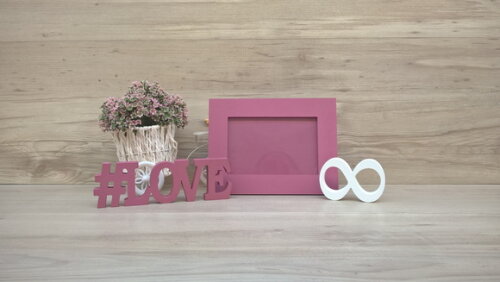 Duo Porta retrato + #LOVE infinito