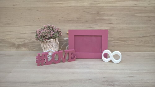 Duo Porta retrato + #LOVE infinito